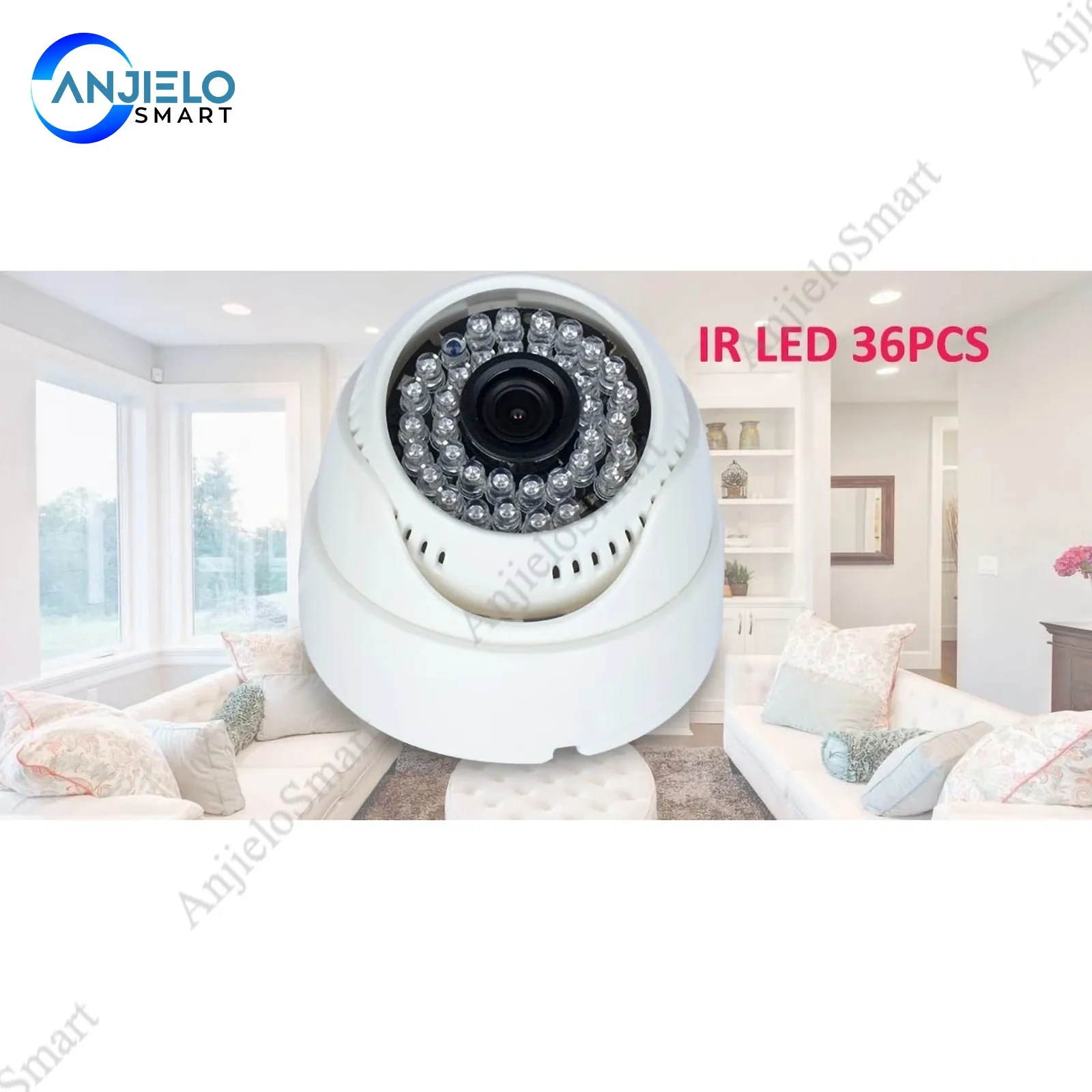 AnjieloSmart 720P/960P/1080P AHD Security Dome Mini Camera Video Surveillance Indoor CMOS Camera 15M IR Night Vision