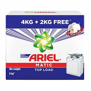 Ariel Matic Top Load Detergent Washing Powder – 4 Kg 2 KG free