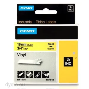 DYMO RH VINY YEL 19mm (18433)