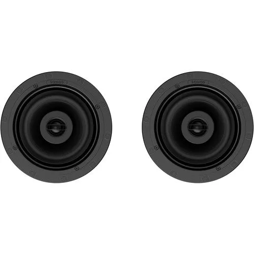 IN STOCK! Sonos by Sonance INCLGWW1 Architectural 6-1/2" Passive 2-Way In-Ceiling Speakers (Pair) White