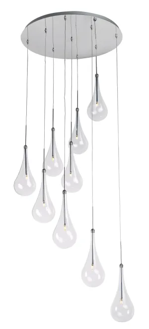 Larmes 9-Light LED Pendant