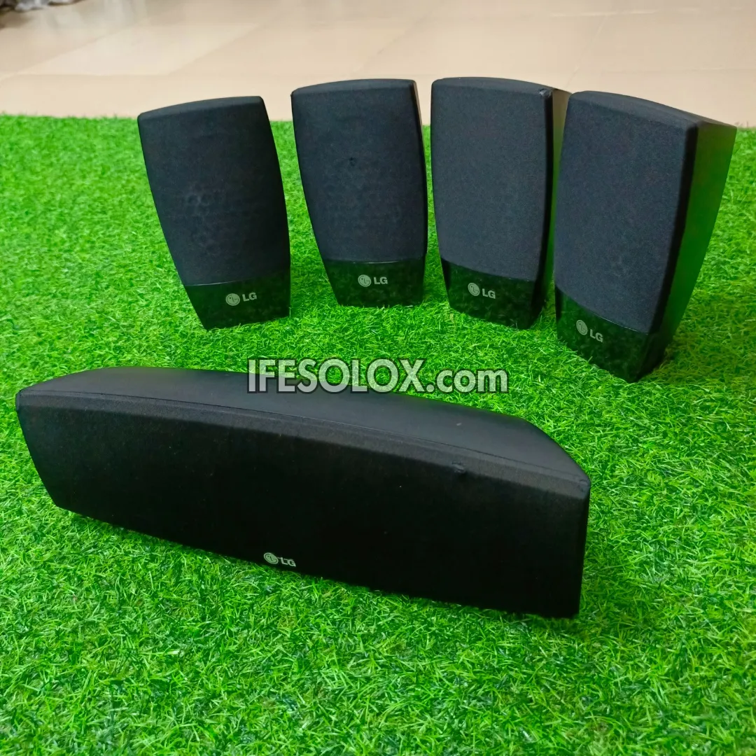 LG SH53SH-S 4Ohms Home Theater Surround Speakers Complete Set - Foreign Used