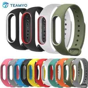 New Xiaomi Mi Band 2 Bracelet Strap Miband 2 Colorful Strap Wristband Replacement Smart Band Accessories For Mi Band 2 Silicone