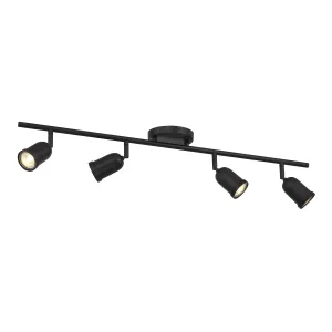 Open Box Bixby 32" 4-Light LED Fixed Track Light, Matte Black