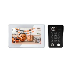 Touch screen  7/10 inch Video Doorbell with Fingerprint ,password unlock and RFID Card Access Control System Video Intercom System For Home