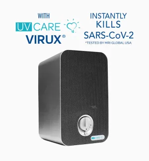 UV Care Desk Air Purifier w/ Medical Grade H13 HEPA Filter & ViruX Patented Technology