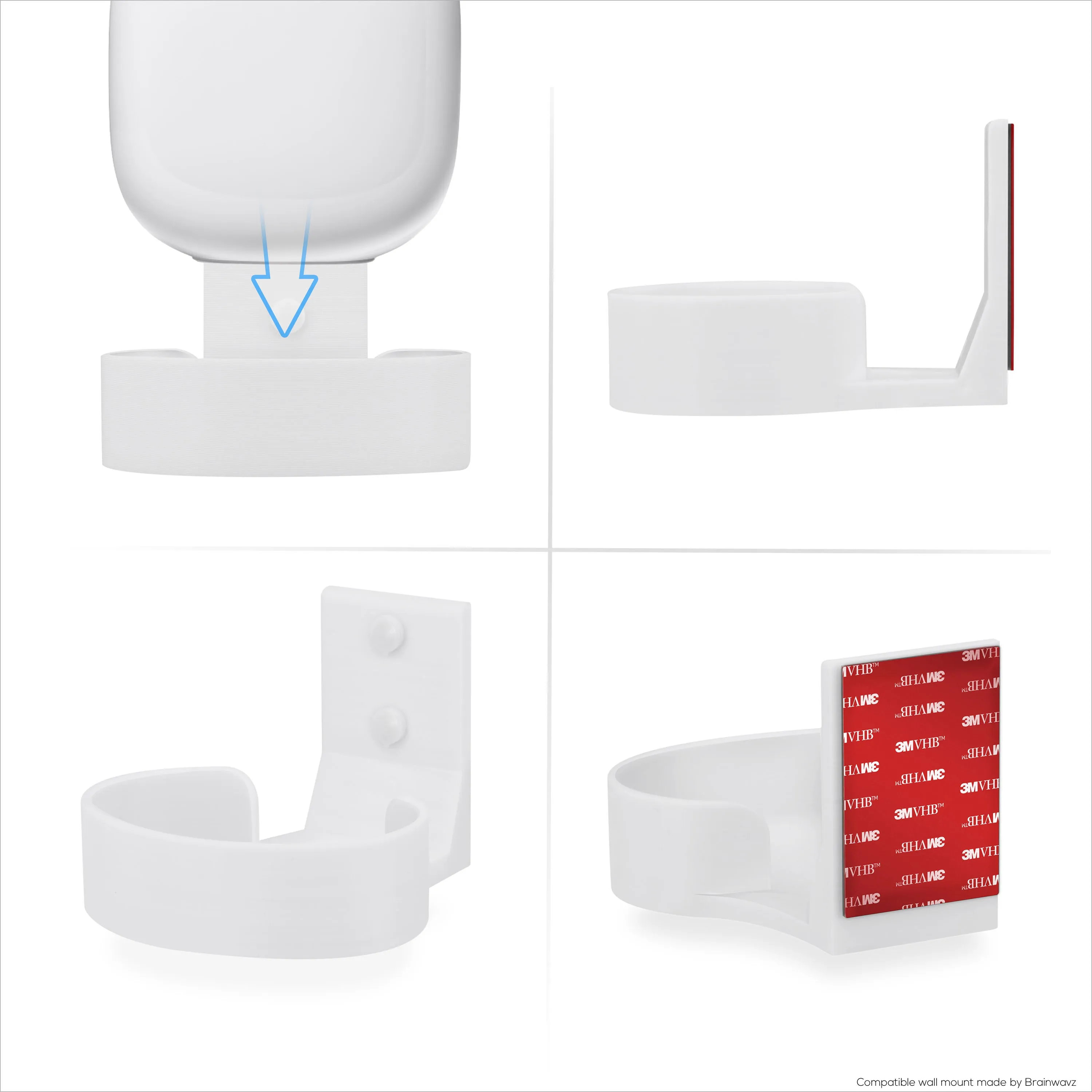 Wall Mount For Google Nest WiFi Pro 6E Mesh Router, Easy to Install Holder Bracket, Reduce Interference & Clutter